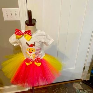Baby Shark tutu set for Girls